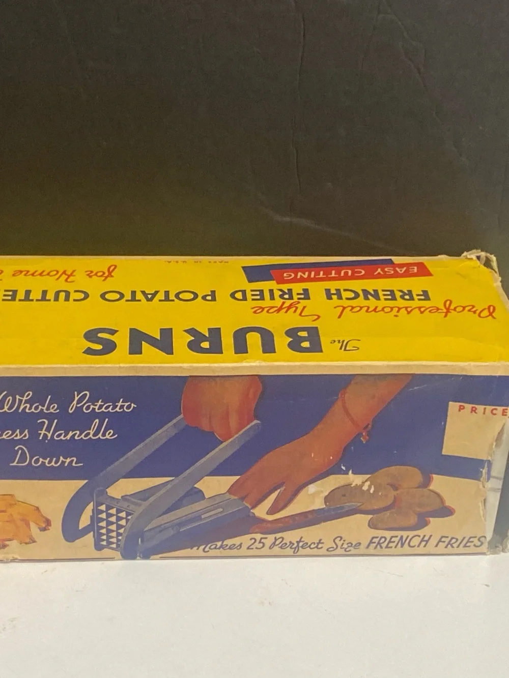 Vintage 1950s Burns Potato Cutter in original box